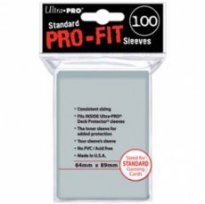 UP - Standard Sleeves - Pro-Fit Card Clear (100 Sl UP - Standard Sleeves - Pro-Fit Card Clear (100 Sleeves)