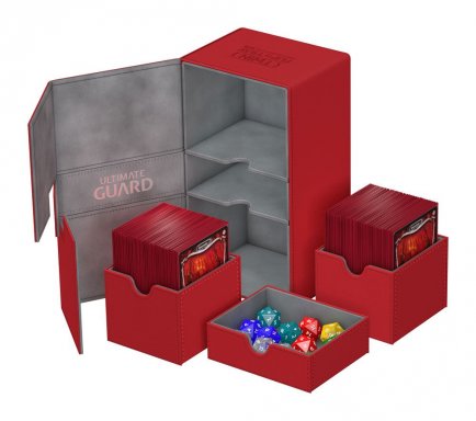 Ultimate Guard Twin Flip´n´Tray Deck Case 200+ Standard Size XenoSkin Red