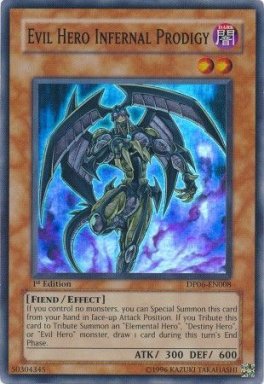 (LP) Evil Hero Infernal Prodigy - DP06-EN008 - Super Rare 1st Edition