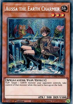 Aussa the Earth Charmer(New artwork) - CH02-EN004 -  Secret Rare 1st Edition