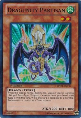 Dragunity Partisan - HA04-EN045 - Super Rare  - 1st Edition