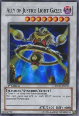 Ally of Justice Light Gazer - TSHD-EN096 - Super Rare - 1st Edition