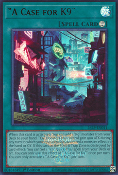 A Case for K9 - 26LP-EN011 - Emblazoned Ultra Rare 1st Edition