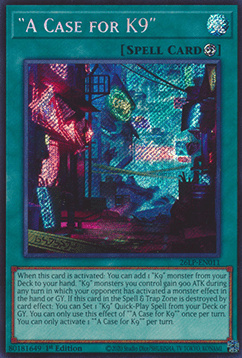 A Case for K9 - 26LP-EN011 - Secret Rare 1st Edition