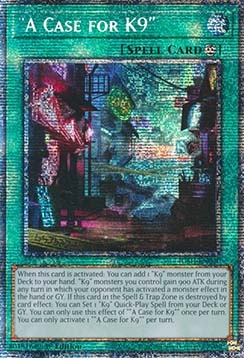 "A Case for K9" - JUSH-EN040 - Starlight Rare 1st Edition