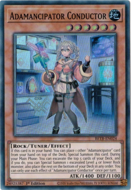 Adamancipator Conductor - BETB-EN024 - Super Rare 1st Edition