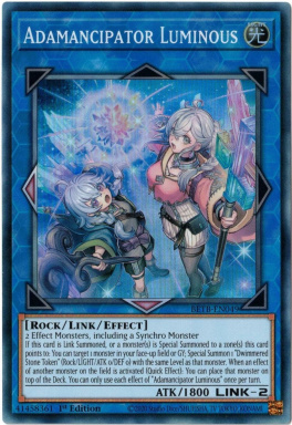 Adamancipator Luminous - BETB-EN049 - Super Rare 1st Edition