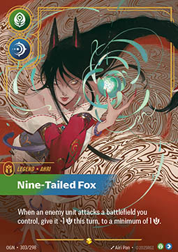 Ahri, Nine-Tailed Fox - 303/298 - Showcase