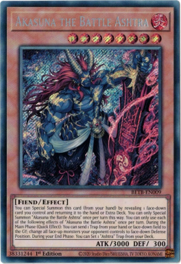 Akasuna the Battle Ashtra - BETB-EN009 - Secret Rare 1st Edition