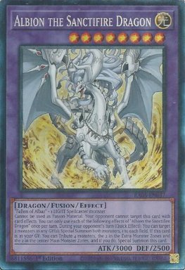 Albion the Sanctifire Dragon - RA05-EN037 - Collectors Rare 1st Edition