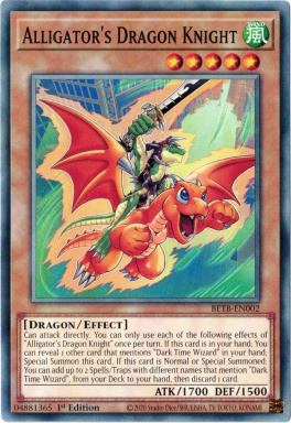Alligator's Dragon Knight - BETB-EN002 - Common 1st Edition