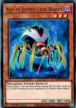 Ally of Justice Cycle Reader - MP25-EN278 - Ultra Rare 1st Edition