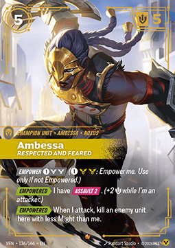 Ambessa, Respected and Feared - 136/166 - Epic
