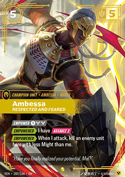 Ambessa, Respected and Feared - 187/166 - Overnumbered