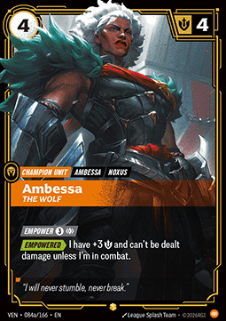 Ambessa, The Wolf - 084a/166 - Showcase