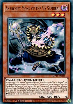 Anarchist Monk of the Six Samurai - MP25-EN245 - Ultra Rare 1st Edition