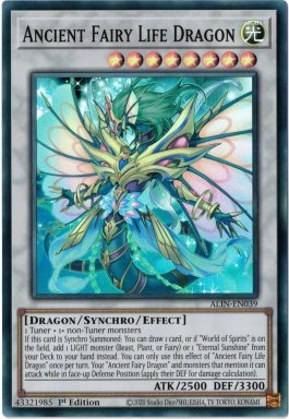 Ancient Fairy Life Dragon - ALIN-EN039 - Super Rare 1st Edition