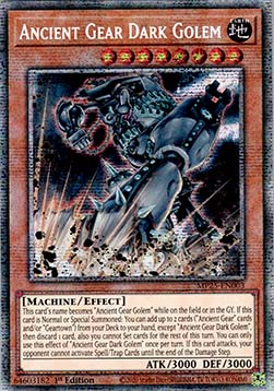Ancient Gear Dark Golem - MP25-EN003 - Starlight Rare 1st Edition