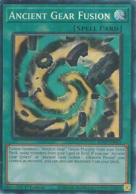 Ancient Gear Fusion - RA05-EN063 - Collectors Rare 1st Edition