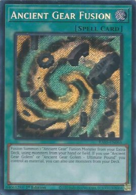 Ancient Gear Fusion - RA05-EN063 - Secret Rare 1st Edition