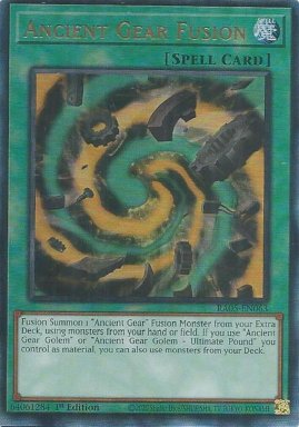 Ancient Gear Fusion - RA05-EN063 - Ultimate Rare 1st Edition