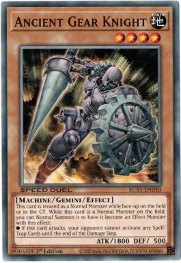Ancient Gear Knight - SGX1-END10 - Common 1st Edition