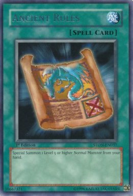 Ancient Rules - STON-EN037 - Rare