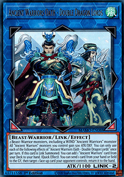 Ancient Warriors Oath - Double Dragon Lords - MAMO-EN088 - Ultra Rare 1st Edition