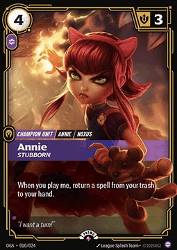 Annie, Stubborn - 010/024 - Rare (P)
