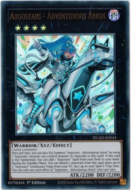 Argostars - Adventurous Arion - DUAD-EN045 - Ultra Rare 1st Edition