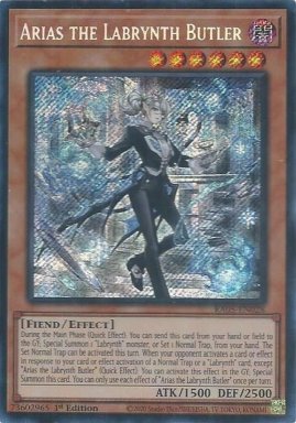 Arias the Labrynth Butler - RA05-EN028 - Secret Rare 1st Edition