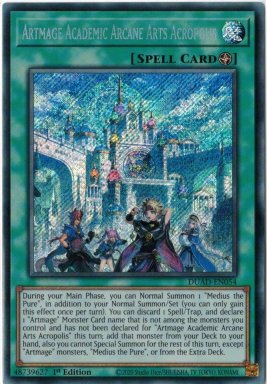 Artmage Academic Arcane Arts Acropolis - DUAD-EN054 - Secret Rare 1st Edition