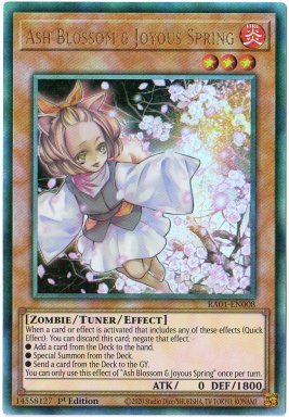 Ash Blossom & Joyous Spring - RA01-EN008 - Ultimate Rare 1st Edition