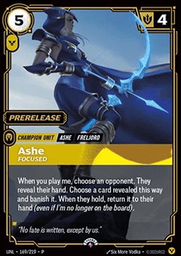 Ashe, Focused - 169/219 - Rare (P)