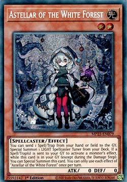 Astellar of the White Forest - MP25-EN079 - Prismatic Secret Rare 1st Edition