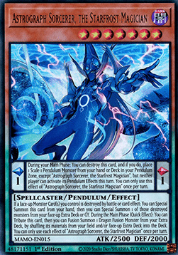Astrograph Sorcerer, the Starfrost Magician - MAMO-EN015 - Ultra Rare 1st Edition