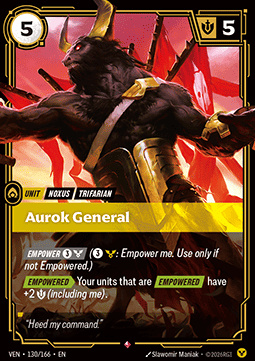Aurok General - 130/166 - Rare
