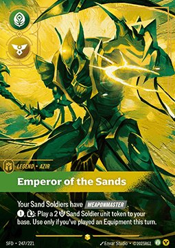 Azir, Emperor of the Sands (V.2) 247/221 - Showcase