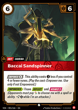 Baccai Sandspinner- 001/166 - Common