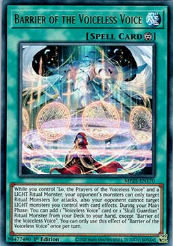 Barrier of the Voiceless Voice - MP25-EN170 - Ultra Rare 1st Edition