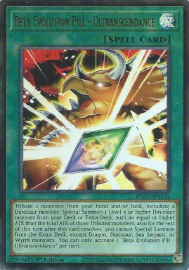Beta Evolution Pill - Ultranscendance - BLGG-EN124 - Ultra Rare 1st Edition