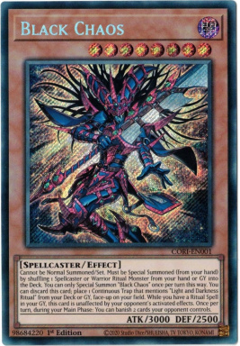Black Chaos - CORI-EN001 -  Secret Rare 1st Edition