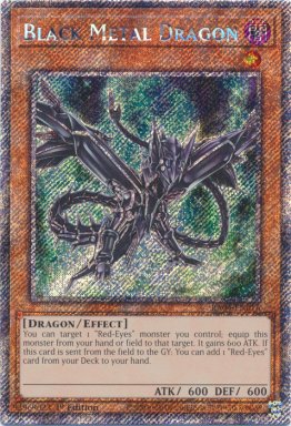 Black Metal Dragon - RA04-EN016 - Platinum Secret Rare 1st Edition