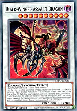 Black-Winged Assault Dragon - L5DD-ENC33 - Common 1st Edition