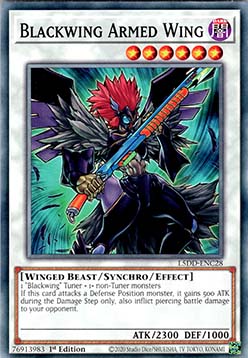 Blackwing Armed Wing - L5DD-ENC28 - Common 1st Edition