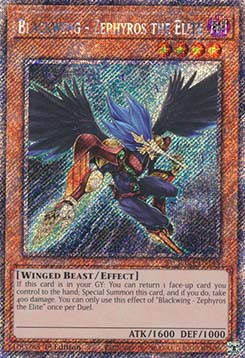Blackwing - Zephyros the Elite - RA04-EN145 - Platinum Secret Rare 1st Edition