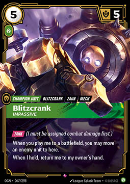 Blitzcrank, Impassive - 067/298 - Rare