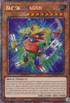 Block Dragon - RA04-EN268 - Platinum Secret Rare 1st Edition