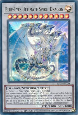 Blue-Eyes Ultimate Spirit Dragon - 25LP-EN020 - Emblazoned Ultra Rare 1st Edition