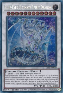 Blue-Eyes Ultimate Spirit Dragon - 25LP-EN020 - Secret Rare 1st Edition